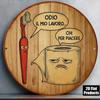 Funny Italian Metal Wall Art Sign Vintage Humor Decor for Toilet Bathroom