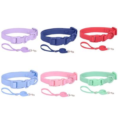 Outdoor Waterproof Dog Collar Macaron Color Adjustable Nylon Collars for Dog