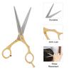 Professionelle Haarschneideschere Friseurschere Familiensalon Flachzahn Friseurwerkzeug Gold