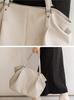 VITAFELICE Women's 3-Room Side Tuck Tote Bag (inb-10037p) (Ice Gray)