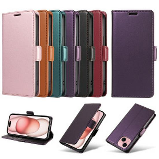 Magnetic Leather Flip Case for Samsung S24 Ultra - Protective Cover for Models A15, A34, A55