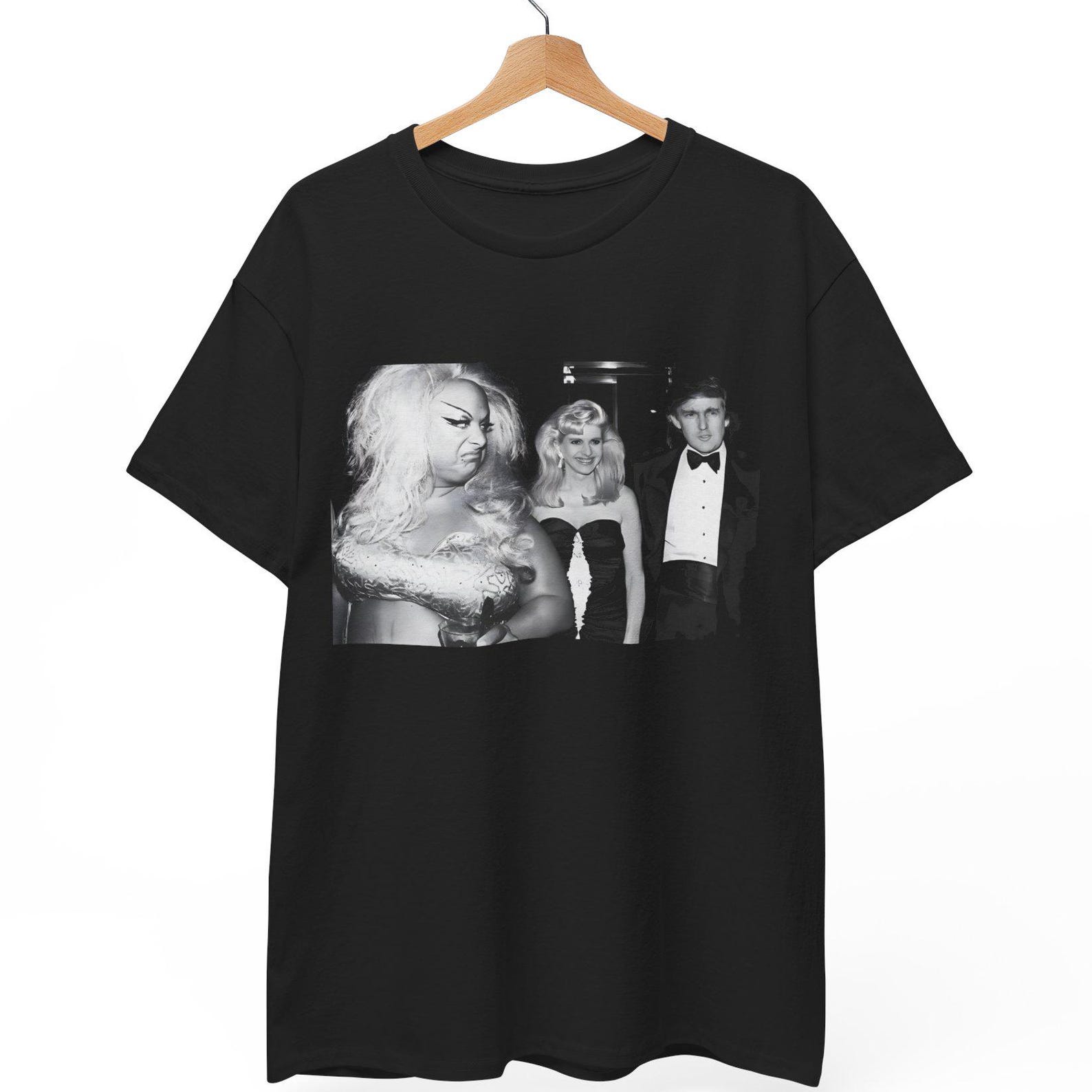Divine and Trump Graphic Tee, John Waters Pink Flamingos Shirt M