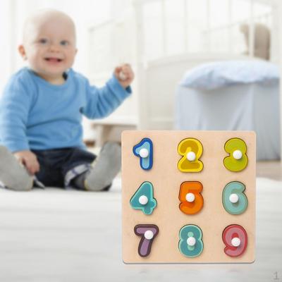 Montessori Wood Sensory Toys Pegged Puzzle Forms Matching Children To 4 Years Old