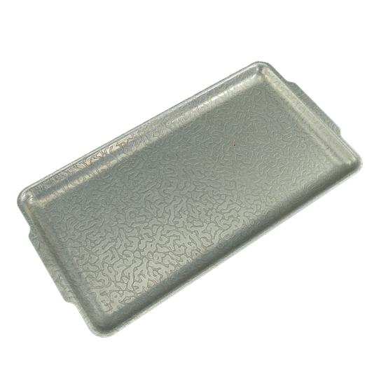 Japanese Retro Food Plate Stainless Steel Serving Tray Food Grade Safe Rectangular Plate Kitchen Dining Dish for Sushi Dessert