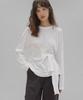 ANDNEEDS Draping Long Sleeve Tee (White)