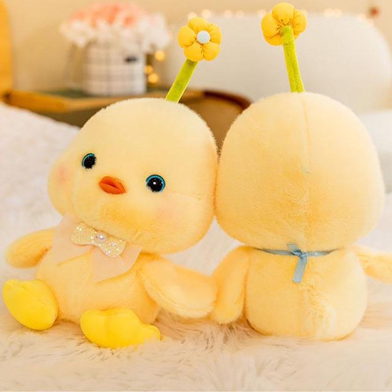 Cute Plush Toy Doll For Children's Birthday Gift Animal Chicken Design Short Plush Material 20cm Height
