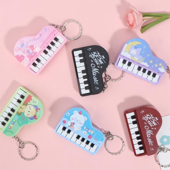 Kids Mini Electronic Piano Toy Music Interactive Portable Bag Decoration Hanging
