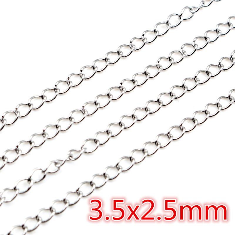 5 Meters/Lot Never Fade Stainless Steel Multi Styles Necklace Chains For DIY Jewelry Making Findings Accessories Handmade