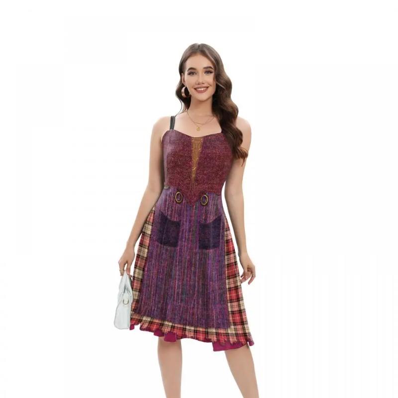 Hexenkleid Damen Winifred Sanderson Mary Sarah Schwester Cosplay Kostüm Erwachsener Klassisches Kleid
