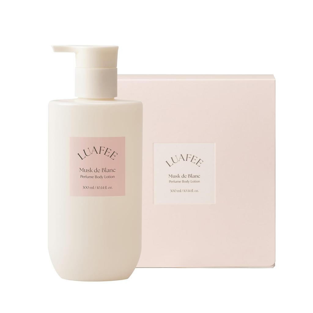 LUAFEE Musk de Blanc Perfumed Body Cream 300ml Floral musk scent blended with tuberose and angelica -