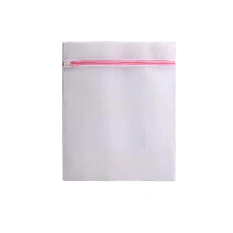 

Fine Mesh Laundry Bags Pink Zipper Durable Large Capacity Delicate Lingerie Washing Bag Anti-deformation Clothes Storage Pouch XS-20X30CM