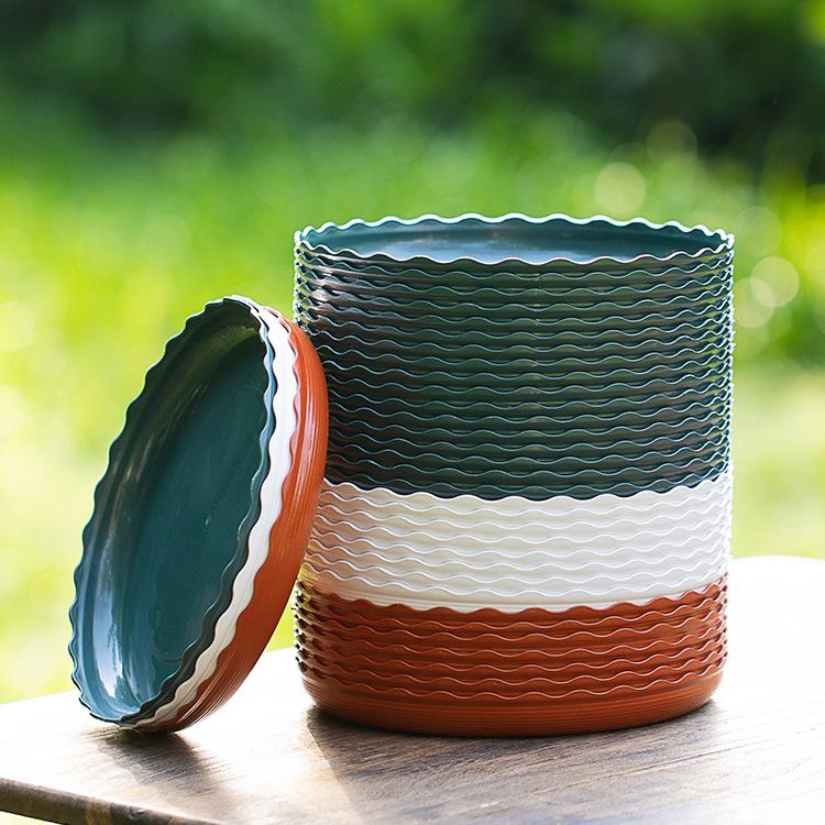 Large Round Plastic Flower Pot Tray for Succulents