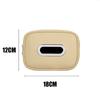 Car Tissue Box Holder Nappa  Leather Car Center Console Armrest Napkin Box Sun Visor Backseat Tissue Case with Fix Strap