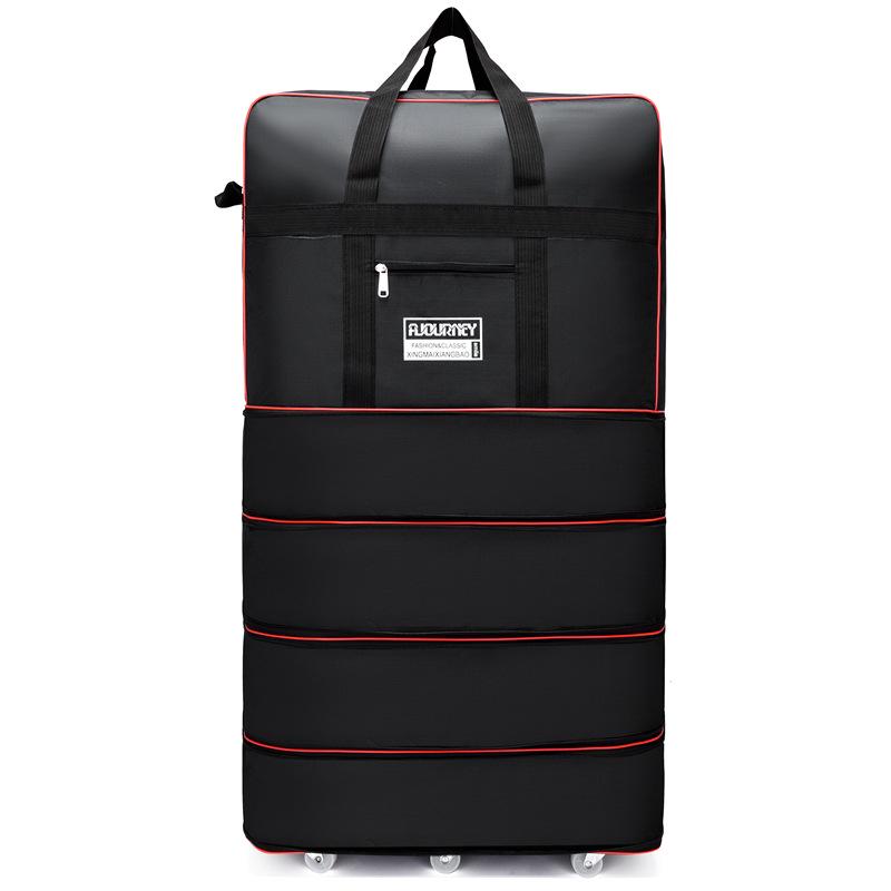 Expandable Large Capacity Foldable Travel Luggage with Universal Wheels (158 cm)