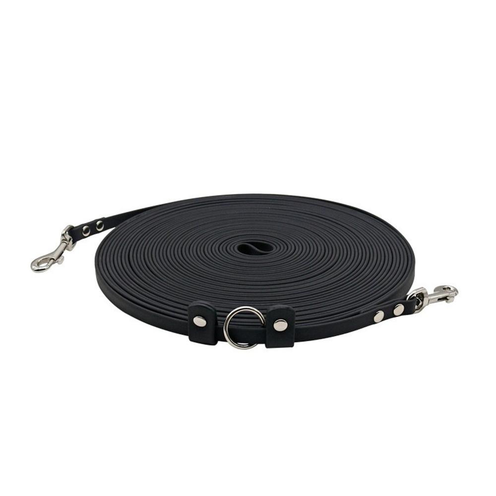 15M PVC Double-headed Dog Leash Waterproof Pet Leashes Outdoor Walk Training Soft 2 Heads Pet Traction Rope