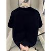 European Size New Heavyweight Summer American High Street Oversized Round Neck Short Sleeve T-Shirt with a Unique And Sophisticated Casual Style