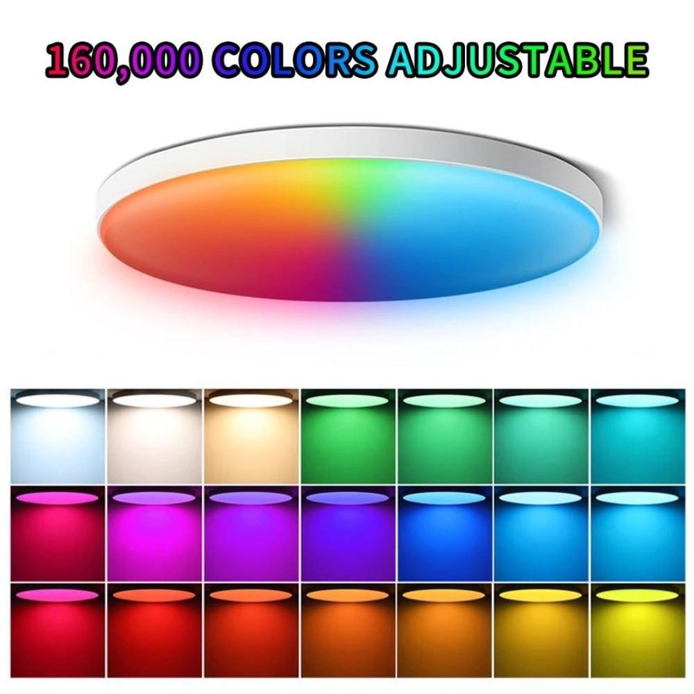 24W Power Tuya Smart WiFi Ceiling Light 220V Voltage Dimmable Function Smart LED Ceiling Light Flush Mount RGB Color Changing