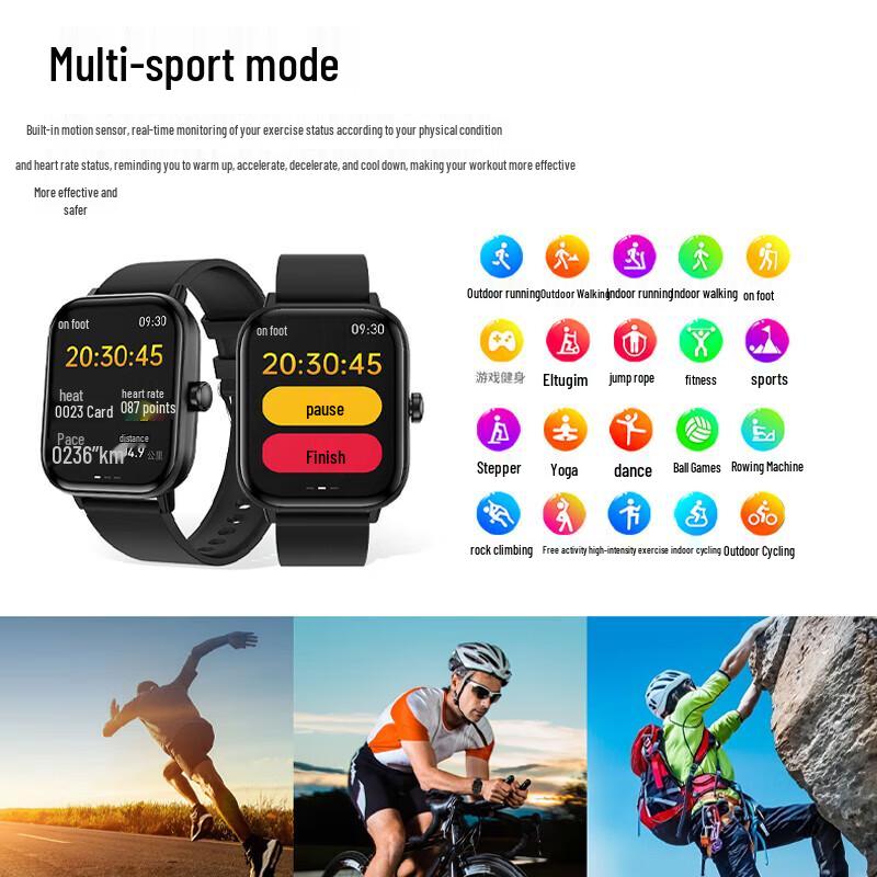 PEAK Smartwatch Eco-friendly Silicone Strap