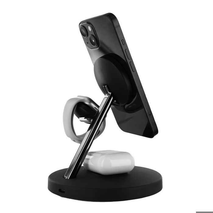 Bezdrátová nabíječka - BIGBUY - APH-MWC3 - Černá - Kompatibilní s Qi - Minimalistický design