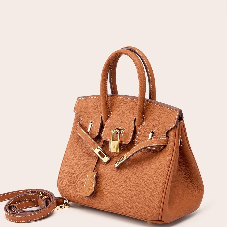 Geantă de capacitate mare Piele de vacă Portabilă Peste umăr Geantă de damă Piele de vacă cu model litchi