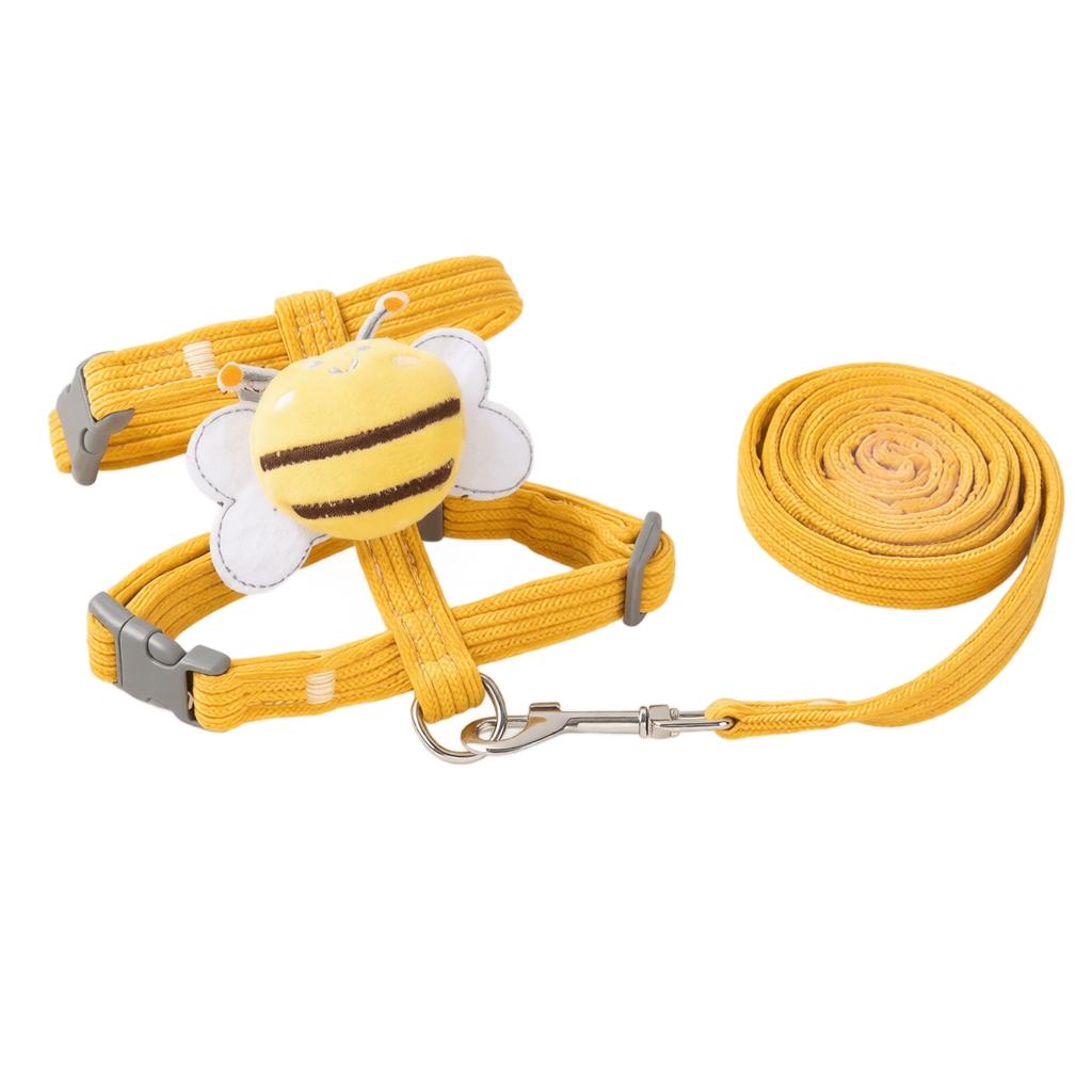 and Small Dog with Leash - Cute Print, Adjustable Vest Walking, 1.8m (6 ft) Leash
