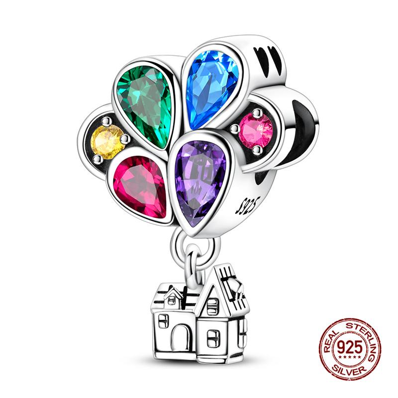 Original Charms Copper Air Balloon Charms Beads Fit 3Mm Original Bracelet Necklace Women Diy Jewelry Gifts