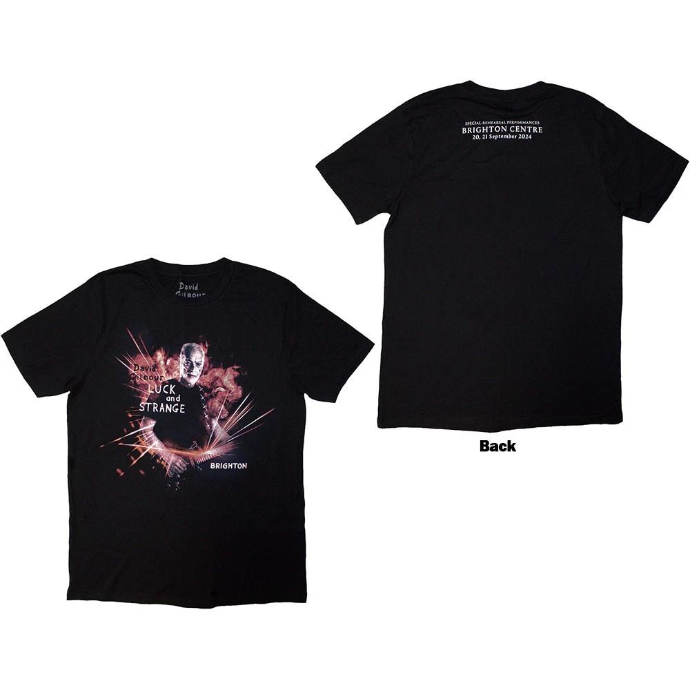 David Gilmour Luck & Strange Brighton T-Shirt Black New S