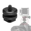 Dual Nuts 1/4 Hot Shoe Mount Conversion Screw Hot Shoe Adapter Tripod Mount Screw  Studio Accessory