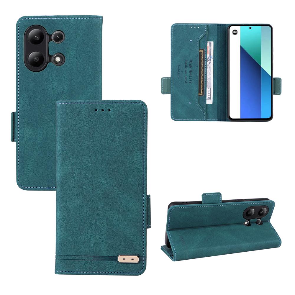 Redmi Note 13 4G Leather Flip Phone Case with Magnetic Buckle