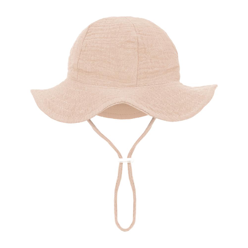 Baby Cotton Bucket Hats New Children Sunscreen Outdoor Caps Boys Girls Print Panama Hat Unisex Beach Fishing Hat For 3-12 Months