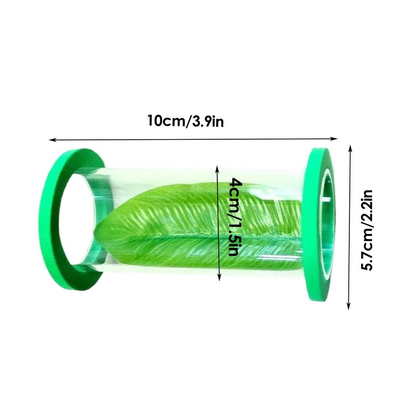 Betta Cave Betta Habitat With Leaf Floating Acrylic Tunnel For Small Fish Shrimp Guppy Enrichment Hiding Exercise Resting