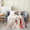 Series of Japanese Geishas Digital-printed Polyester Bedroom Velvet Flannel Cover Blanket Fleece Soft Cover Blankets for Beds
