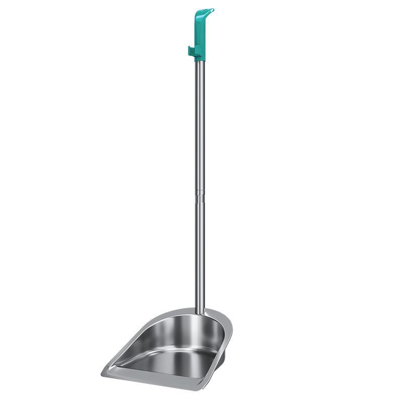 Stainless Steel Household Broom & Dustpan Set for Indoor/Outdoor Use