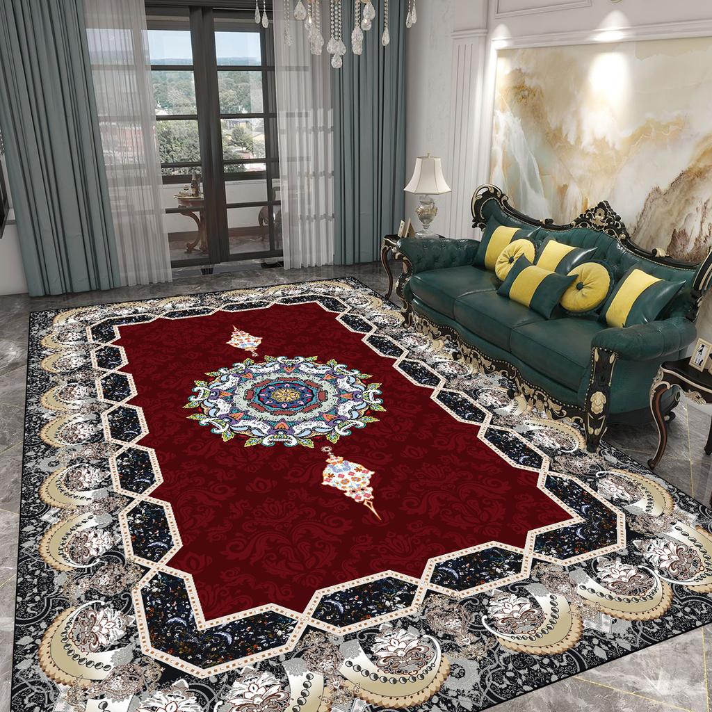 Persia Vintage Carpet Large Area Living Room Decoration Rugs Classic Light Luxury Bedroom Decor Rug Non-slip Washable Floor Mat