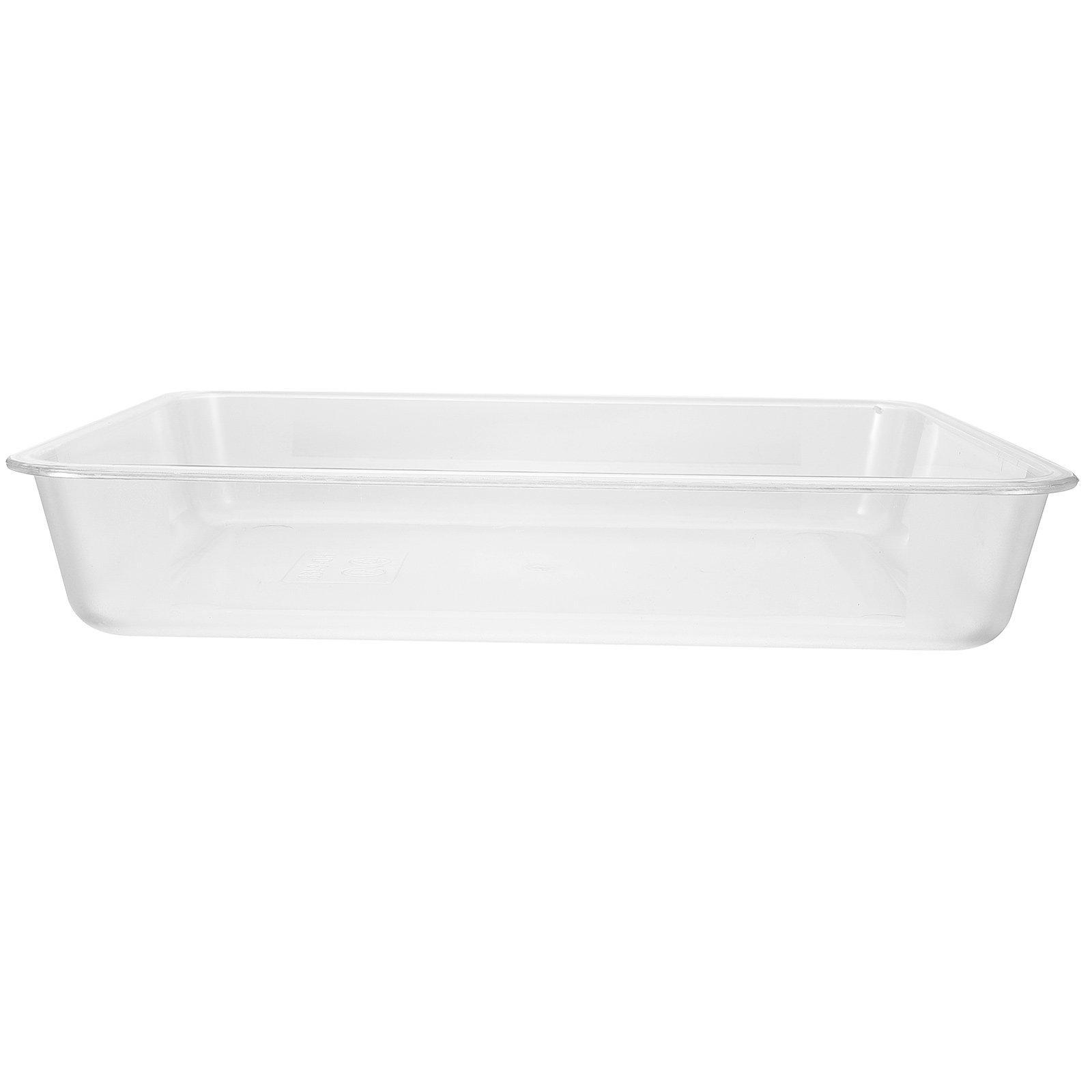 

1Pcs Acrylic Serving Tray Rectangular Clear Food Plate Multi-Function Dumplings Storage Tray Transparent Kitchen Accessory Home 30X24X5.3CM