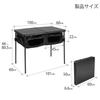 DOD Good Luck Table - Folding - Large Capacity Storage - 4-Level Height Adjustment - Black - TB4-685-BK