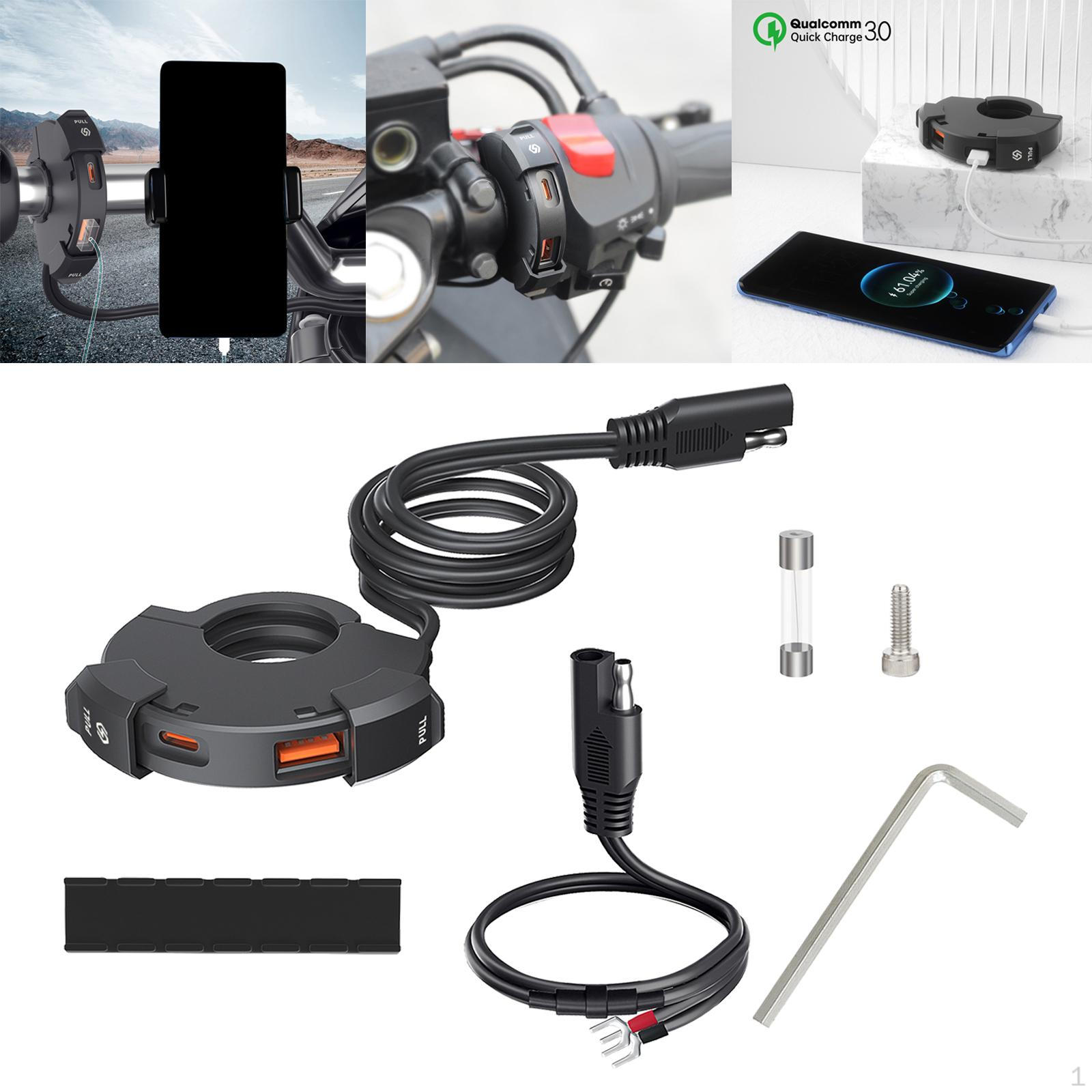 

USB-зарядное устройство для мотоцикла, стильный телефон типа C для