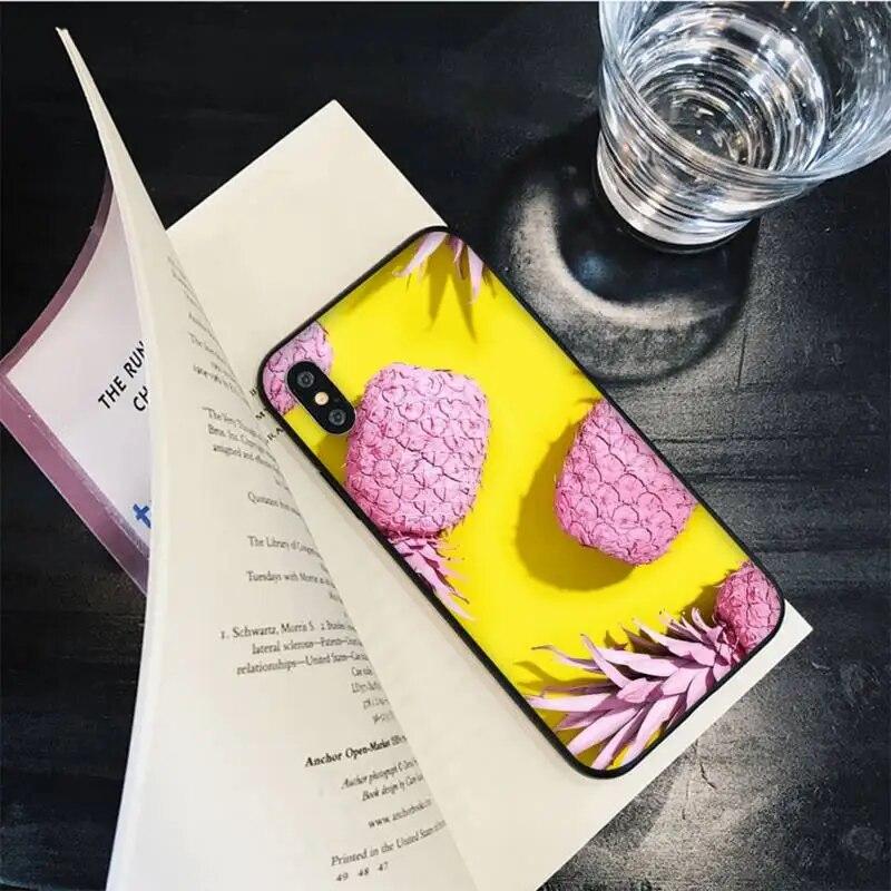 Capa de celular colorida de abacaxi para iPhone Samsung Galaxy Redmi Xiaomi Oppo OnePlus Note SA 7 8 9 10 11 12 13 14 20 21 22 23 53 54 Pro Max Plus Ultra