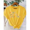 “happy first day. let's do this.” Colorful and Inspirational Cute Prints T Shirt Elegant vintage women's clothing, a gift for the back-to-school