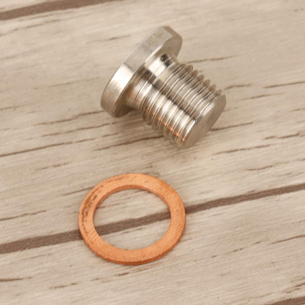 Oxygen Blanking Plug, M12x1.25mm Oxygen O2 Sensor Blanking Plug Cap Oxygen Sensor Exhaust Plug