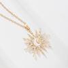 Yousheng Gold Plated Sun Necklace for Women, Sun Moon Pendant Necklace, Jewelry Gifts for Teens Girls, Friends