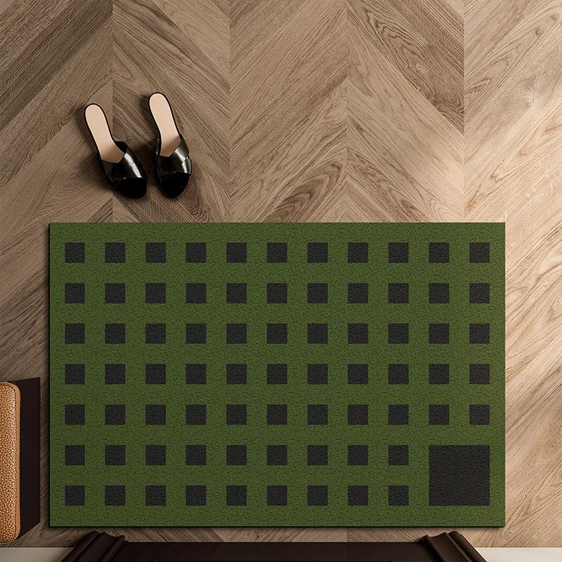 Simple Striped Door Floor Mat, Wear-Resistant And Dirt-Resistant Porch Door Silk Ring Foot Pad Can Be Cut Non-Slip Carpet