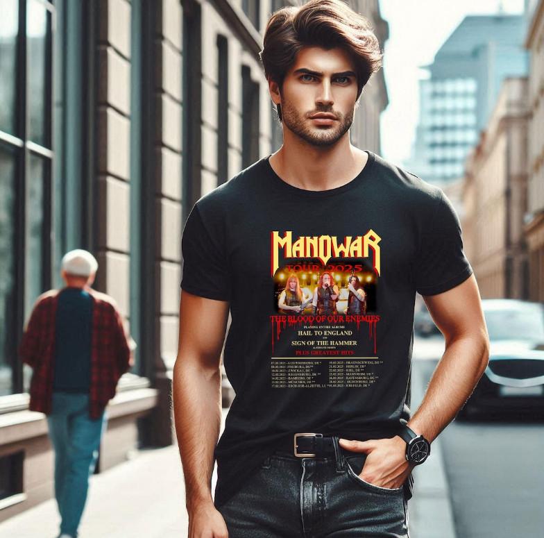 Manowar The Blood of Our Enemies Tour 2026 T-shirt S-5XL XL