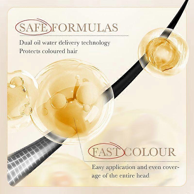 Hair Dye Shampoo, 3 in 1 Instant Hair Dye, Easy to Use At Home, Semi-Permanent Hair Color Shampoo for Men Women, Natural Plant Hair Dye 400ml