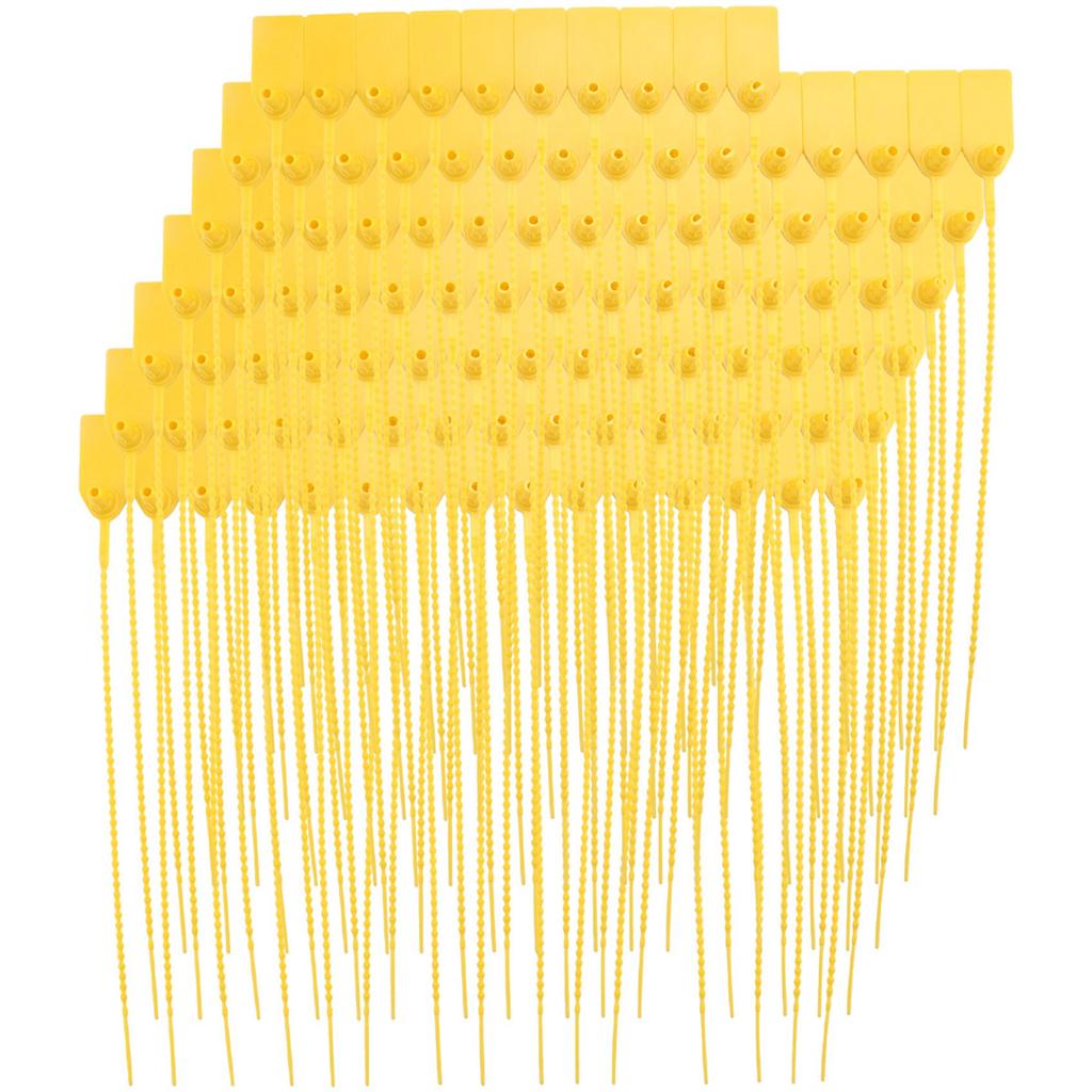 HOT 100 Plastic Tamper Seals, Numbered Zip Ties Tags,Disposable Self Locking Signage for ,Shipping,250mm E