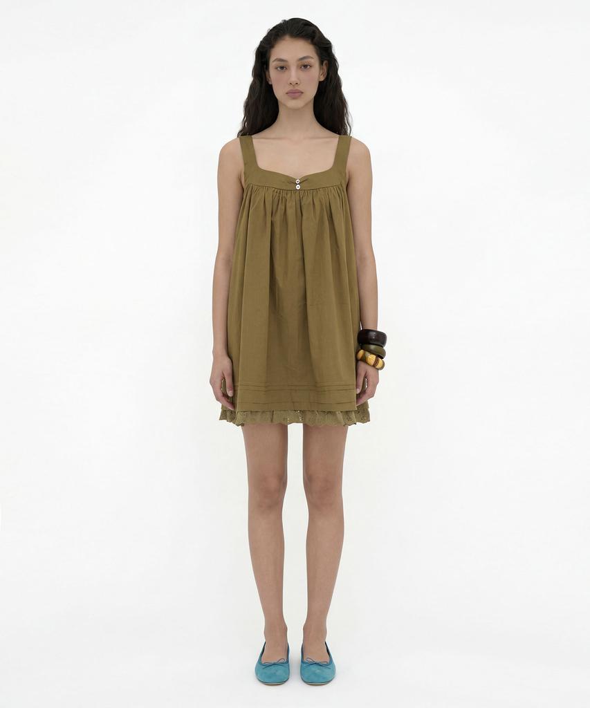 Lulu Seoul Bonny Mini Dress (Olive)