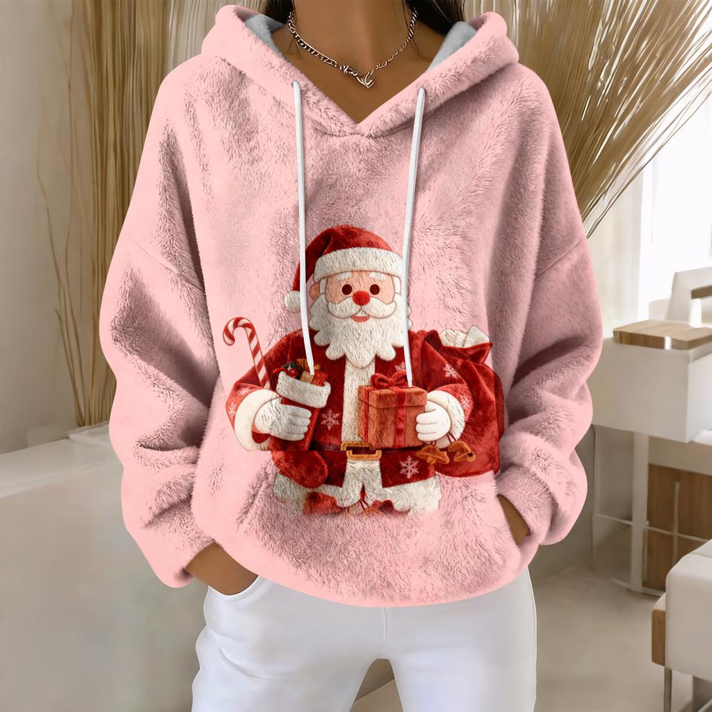 Hoodies For Women Oversized Winter Plush Cute Sweatshirts Pullover Trendy Fall Winter Clothes