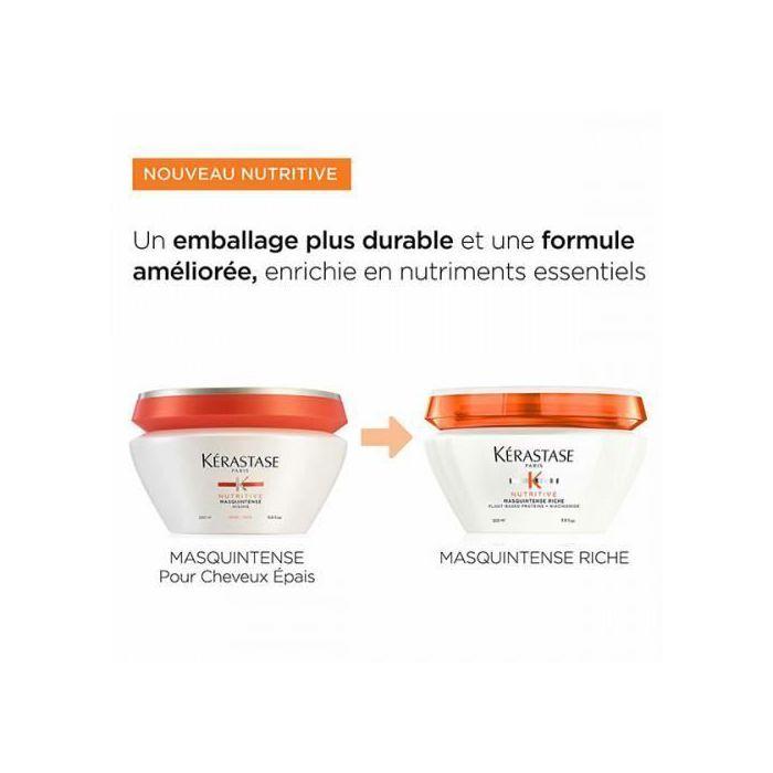 Soin nutritif - Masquintense - Riche - 200 ml - Cheveux secs - Femme