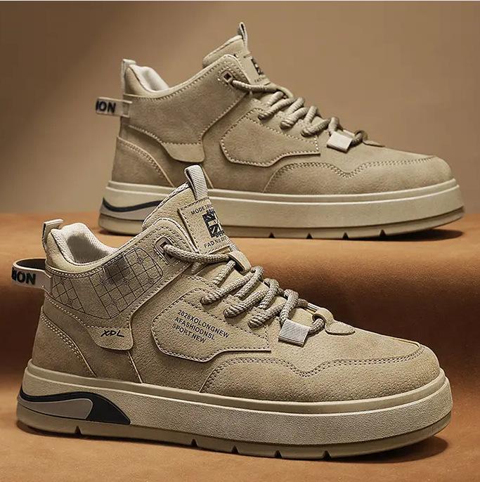 Men's shoes winter velvet warm two cotton shoes casual sports board shoes men's construction site work labor shoes non-slip