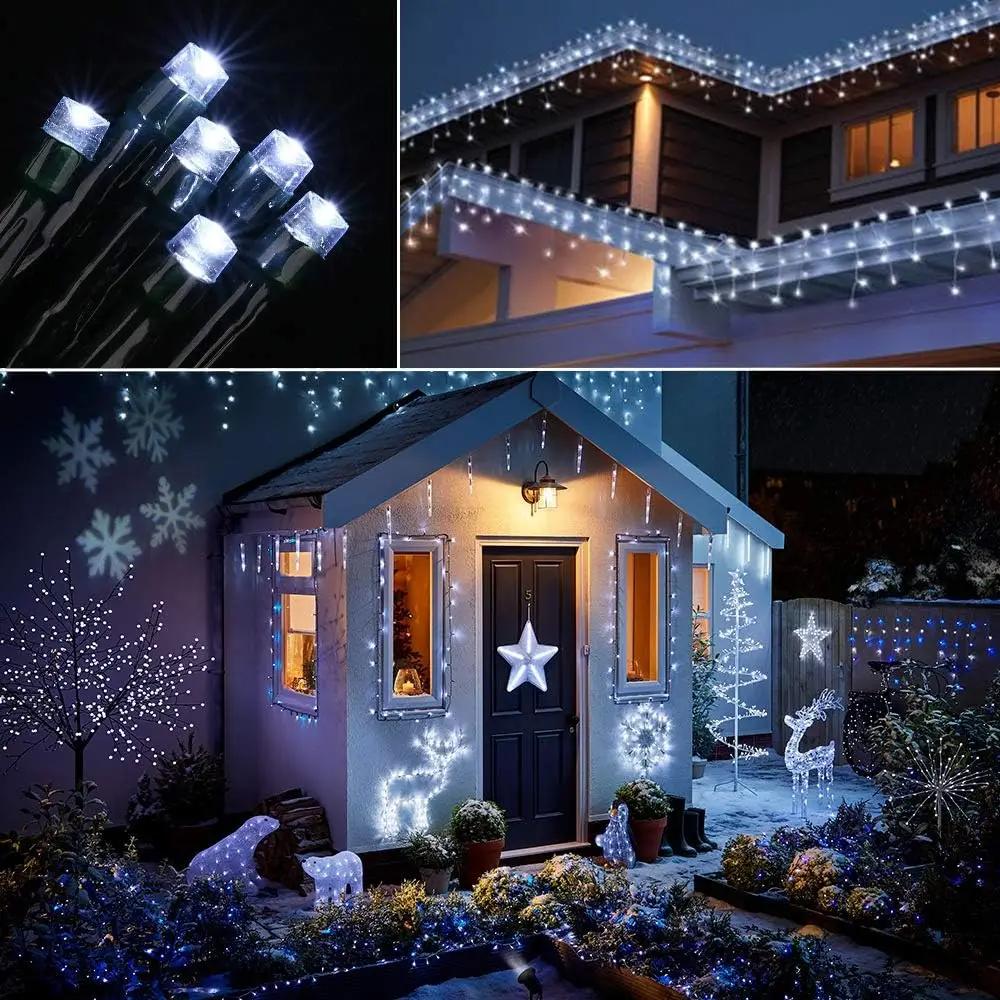 50/100 LEDs Solar Powered Lights IP65 Waterproof 8 Lighting Modes Fairy Lights Suitable For Garden Christmas Wedding Decoration